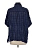 Max Studio Plaid Blue Short Sleeve Button-Down Shirt Size M - photo 2