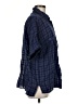 Max Studio Plaid Blue Short Sleeve Button-Down Shirt Size M - photo 4
