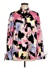 Pieces 100% Polyester Print Pink Long Sleeve Blouse Size M - photo 1