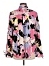 Pieces 100% Polyester Print Pink Long Sleeve Blouse Size M - photo 2