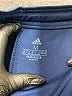 Adidas 100% Polyester Blue Track Pants Size M - photo 4