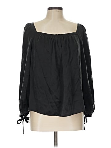 Rebecca Taylor Long Sleeve Silk Top (view 1)