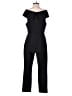 Elliatt Solid Black Jumpsuit Size L - photo 2