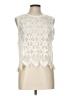 Deletta 100% Polyester Ivory Sleeveless Blouse Size L - photo 1