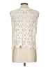 Deletta 100% Polyester Ivory Sleeveless Blouse Size L - photo 2