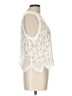 Deletta 100% Polyester Ivory Sleeveless Blouse Size L - photo 4
