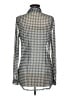CAbi Houndstooth Gray Long Sleeve Button-Down Shirt Size M - photo 2