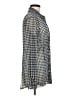 CAbi Houndstooth Gray Long Sleeve Button-Down Shirt Size M - photo 4