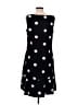 Talbots 100% Polyester Polka Dots Black Casual Dress Size 12 - photo 2