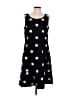 Talbots 100% Polyester Polka Dots Black Casual Dress Size 12 - photo 1