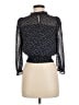 Monteau 100% Polyester Black Long Sleeve Blouse Size M - photo 2