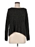 RACHEL Rachel Roy Metallic Black Pullover Sweater Size M - photo 1