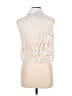 Indigo Thread Co. White Ivory Denim Vest Size S - photo 2