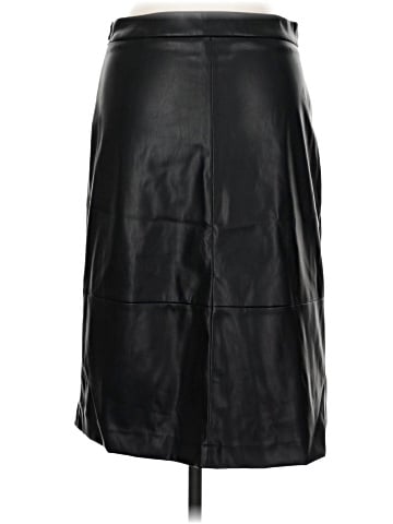 Morgan Taylor Faux Leather Skirt (view 2)