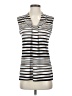 Dana Buchman Silver Sleeveless T-Shirt Size S - photo 1