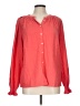 Boden 100% Cotton Red Long Sleeve Blouse Size 10 - photo 1