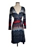 BCBGMAXAZRIA Chevron-herringbone Blue Cocktail Dress Size S - photo 1