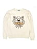 Kenzo 100% Cotton Graphic Ivory Pink Pullover Sweater Size S (youth) - photo 1