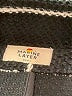 Marineblu Stripes Black Coat Size S - photo 7