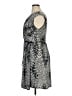 Sandra Darren Print Gray Cocktail Dress Size 16 - photo 5