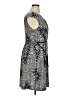 Sandra Darren Print Gray Cocktail Dress Size 16 - photo 4
