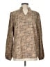 Unbranded Tweed Tan Long Sleeve Blouse Size L - photo 1