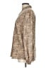 Unbranded Tweed Tan Long Sleeve Blouse Size L - photo 5