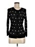 Halogen 100% Viscose Polka Dots Black Cardigan Size M - photo 1