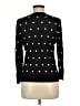 Halogen 100% Viscose Polka Dots Black Cardigan Size M - photo 2