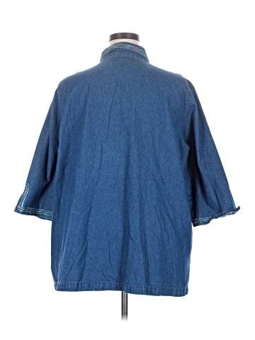 Liz & Me 3/4 Sleeve Button-Down Shirt (view 2)