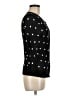 Halogen 100% Viscose Polka Dots Black Cardigan Size M - photo 4