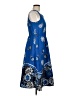 Ann Taylor Print Blue Casual Dress Size 6 - photo 4