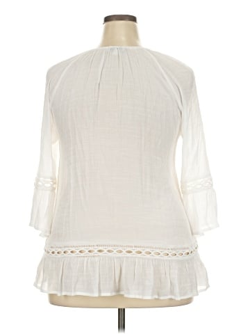 New Directions 3/4 Sleeve Blouse (view 2)