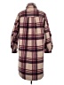 H&M 100% Polyester Burgundy Coat Size M - photo 2