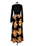 Unbranded Floral Black Casual Dress Size M - photo 2