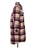 H&M 100% Polyester Burgundy Coat Size M - photo 4