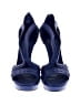 Alexander McQueen 100% Leather Blue Leather Exquisites Platform Sandals Size EU 39 - photo 2