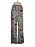 Unbranded 100% Polyester Print Silver Casual Pants Size S - photo 1