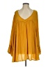 Unbranded 100% Polyester Yellow 3/4 Sleeve Blouse Size 3 - photo 1