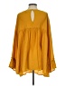 Unbranded 100% Polyester Yellow 3/4 Sleeve Blouse Size 3 - photo 2