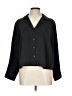 Old Navy 100% Polyester Black 3/4 Sleeve Blouse Size Lg Petite - photo 1
