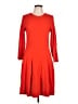 J.Crew Solid Red Casual Dress Size 12 - photo 1