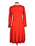 J.Crew Solid Red Casual Dress Size 12 - photo 2