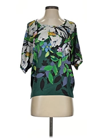 White House Black Market Short Sleeve Blouse (view 1)