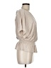 Hem & Thread Tan Short Sleeve Top Size M - photo 4