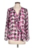 Chaus 100% Polyester Pink Long Sleeve Blouse Size L - photo 1