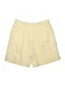 Liz Claiborne 100% Polyester Solid Yellow Khaki Shorts Size 16 - photo 1