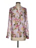 Kut from the Kloth Floral Pink Long Sleeve Blouse Size S - photo 1