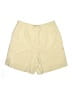 Liz Claiborne 100% Polyester Solid Yellow Khaki Shorts Size 16 - photo 2
