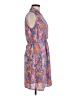 Aqua 100% Polyester Paisley Pink Casual Dress Size M - photo 4